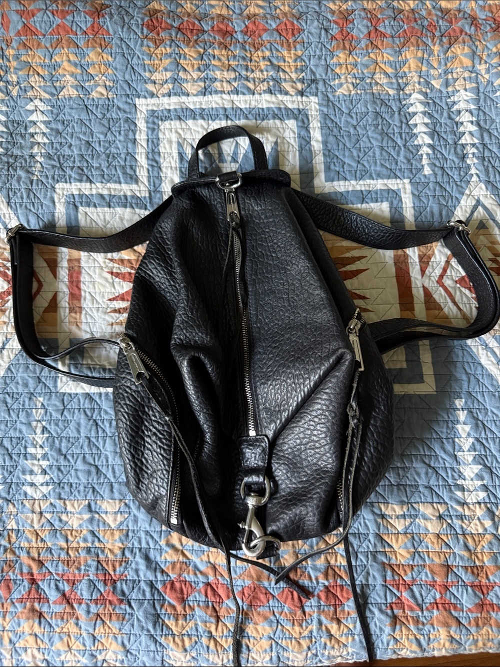 Rebecca Minkoff Black Leather Julian’s backpack